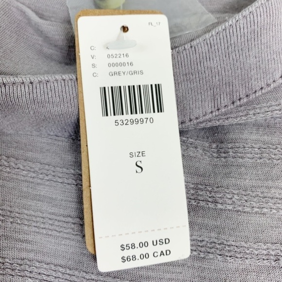 Anthropologie Delilah Button Shoulder Top Dolman Sleeve Gray - Picture 10 of 12